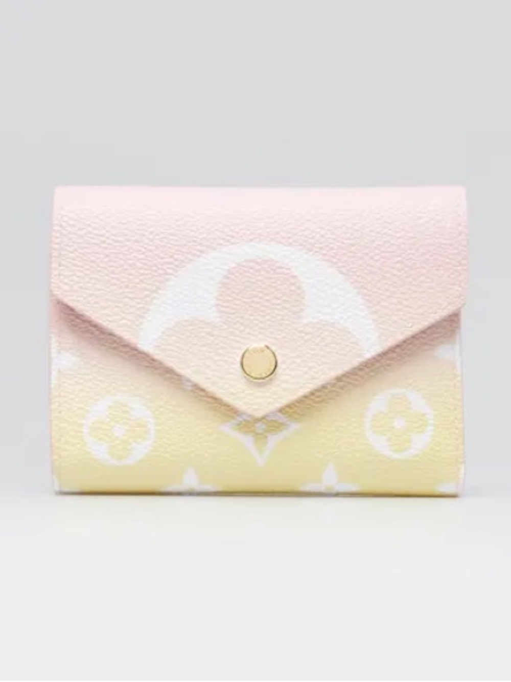 EUC Louis Vuitton Victorine Rose & Yellow 2021 By The Pool Wallet